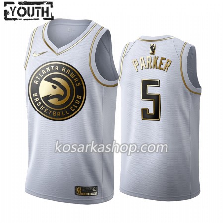Dres Atlanta Hawks Jabari Parker 5 Nike 2019-20 Bijela Golden Edition Swingman - Dječji